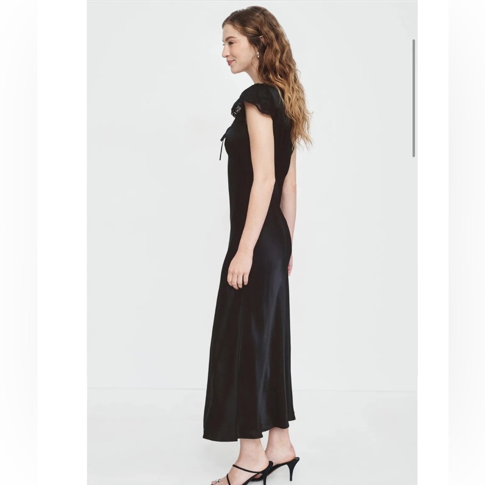 Rixo x RTR Lace Trim Midi Dress, Size: L - Picture 6 of 16